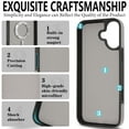 thumbnail image 5 of Case Designed for iPhone 16 Plus, Compatible with MagSafe, Vintage PU Leather Case Slim Fit Drop Protective Scratch Resistant, Soft Microfiber Lining, Shockproof Durable Cover, Gray, 5 of 10