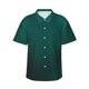 thumbnail image 1 of Fotbe Dark teal green Camisa Hawaiana para Hombre Unisex – Camisa Casual de Verano con Botones de Manga Corta de Algodón y Lino,3X-Large, 1 of 7