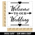thumbnail image 2 of Welcome to Our Wedding with Hearts Square Rubber Stamp Stamping Scrapbooking Crafting - Medium 1.75in, 2 of 7