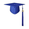 thumbnail image 2 of 2025 Graduation Party Graduation Cap Adult, 11 Inch Dark Blue Graduation Hat with Tassel, for Graduation Party Anniversary (Dark Blue), 2 of 6
