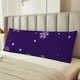 thumbnail image 2 of Balery Crystal Purple Snowflake Funda Protectora para Almohada Corporal de Algodón Hipoalergénico con Cierre(55 x 21 pulgadas), Almohadas No Incluidas, 2 of 7