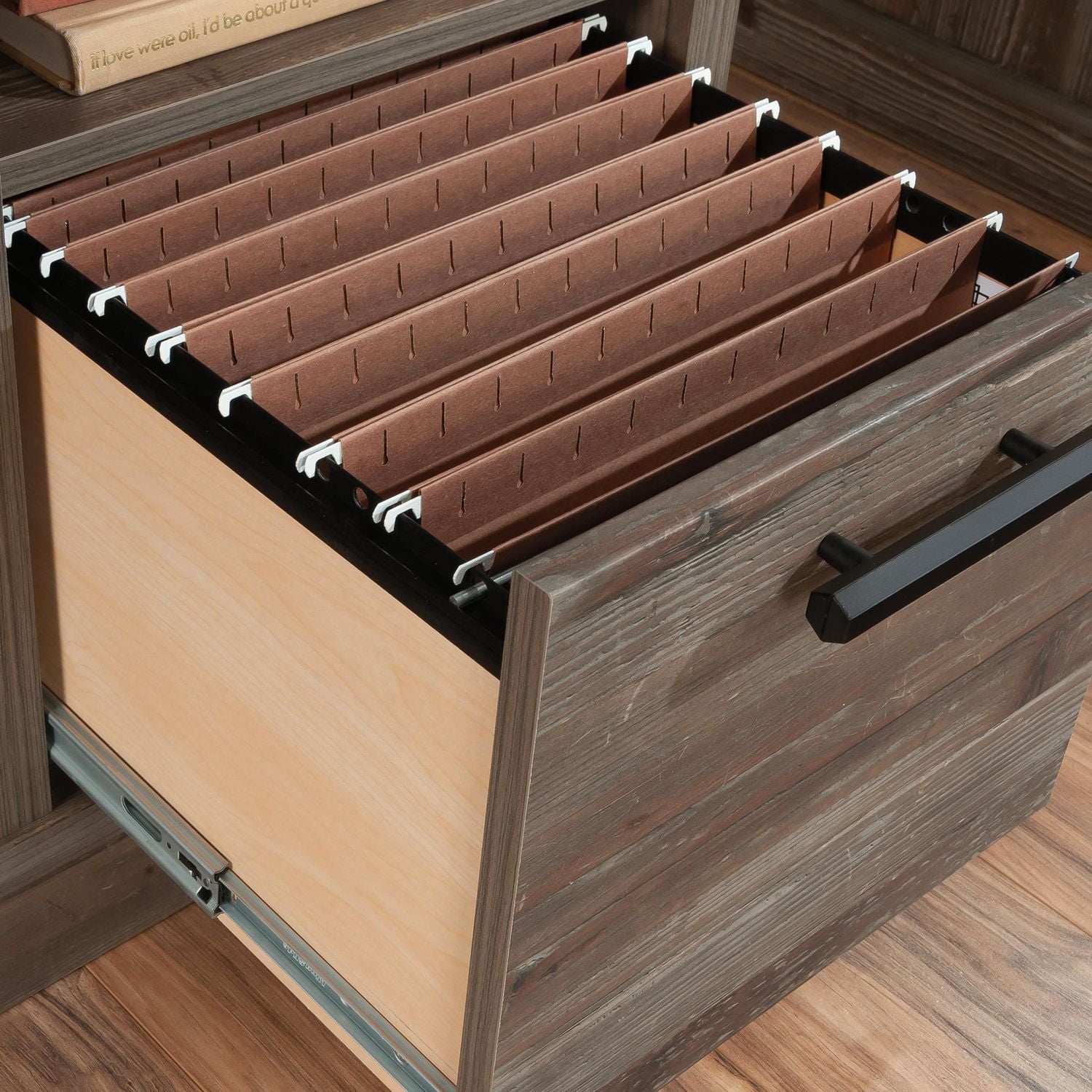 Sauder® Aspen Post Desk in Pebble Pine