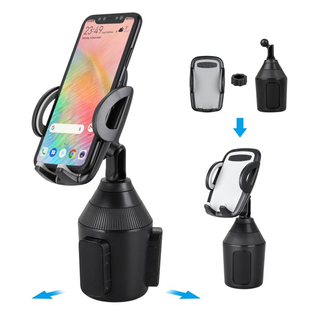 Soporte universal ajustable para portavasos Soporte para automóvil para teléfono celular iPhone 13/13 Mini / 13 Pro Max / 11/11 Pro Xs / XS Max / X / 8/7 Plus, Samsung S21 Vogacara SH1105-118