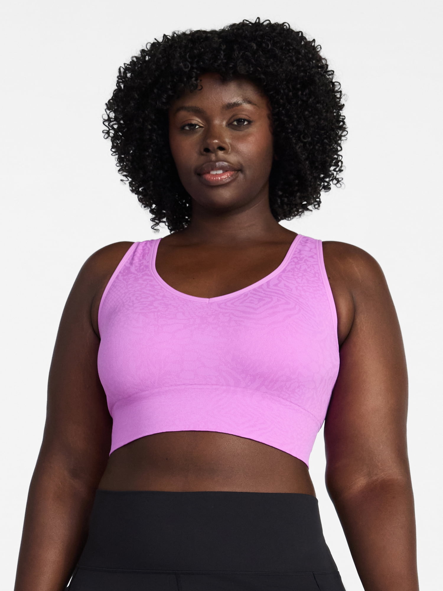 Avia Women's Low Support Seamless V-Neck Sports Bra, Sizes S-XXXL