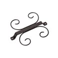 thumbnail image 2 of Billuyoard Soporte para copa de vino, elegante reemplazo de Color sólido, 4 ganchos, montaje con tornillo, soporte para estante de cocina Organizadores de utensilios de cocina Negro, 2 of 6