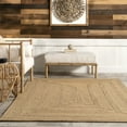 thumbnail image 2 of nuLOOM Rowan Braided Texture Indoor/Outdoor Area Rug, 4' x 6', Tan, 2 of 9