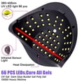 thumbnail image 3 of Lámpara de uñas de gel UV, LKE de 220 W con mango, 4 temporizadores, pantalla LCD HD, base extraíble, máquina de manicura UV LED para todo tipo de geles, secadores de uñas y lámparas UV., 3 of 4
