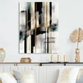 thumbnail image 2 of Designart Abstract Geode Geometric Black And Gold II Canvas Wall Art, 2 of 5
