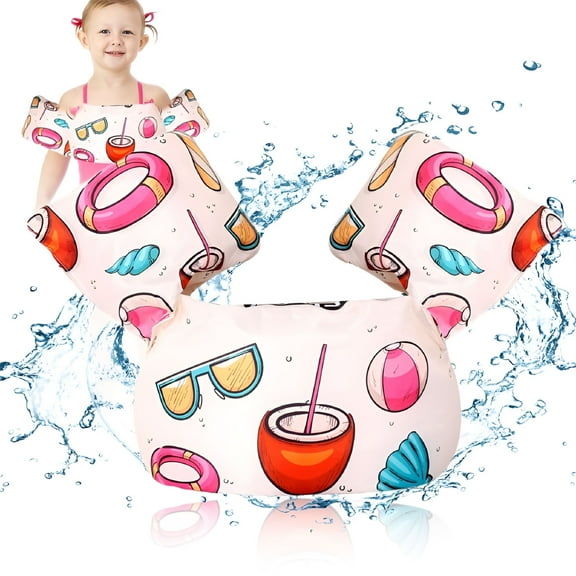 BESTSKY Puddle Jumper for Kid 30-55 lbs Cartoon Swim Vest Adjustable Strap Swimming Jacket Water Wings for Child Learn Swimming Training