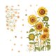 thumbnail image 2 of Pegatina de pared de girasol conjunto de papel tapiz decorativo decoración del hogar Fondo de sofá de PVC murales de pared floral calcomanía, 2 of 9
