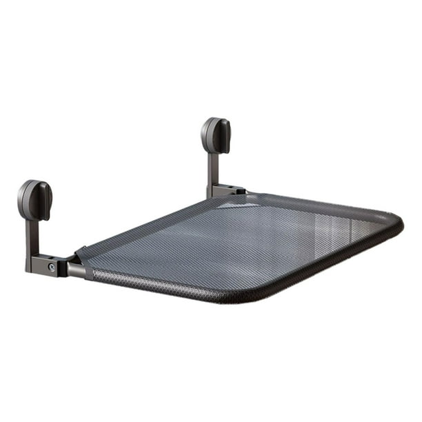 Tendedero plegable de aluminio con ventosa para ropa Negro