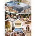 thumbnail image 5 of Navy Blue Grey Table Cloth, Modern Ombre Oil Painted Abstract Art Waterproof Tablecloth for Rectangle Tables, Reusable Washable Fabric Table Cover for Restaurant Kitchen Dining Tables 60"x120", 5 of 6