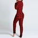 thumbnail image 3 of Mono de una pieza sexy Mchoice para mujer, pijama de una pieza con escote en V profundo, lencería abotonada, pijama funcional con solapa abotonada frontal para adultos, para Halloween y Navidad., 3 of 4