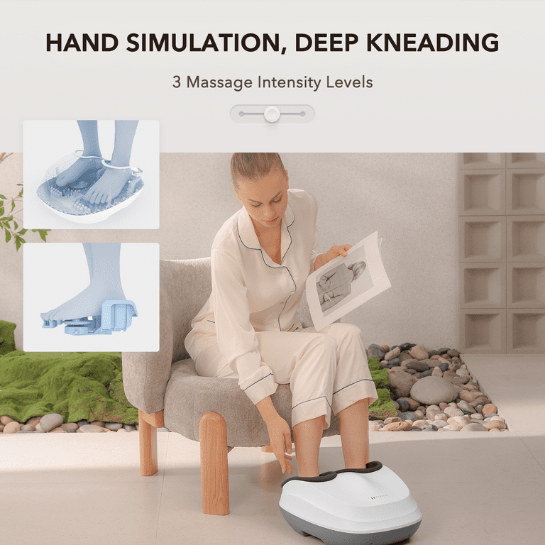 MARNUR Shiatsu Foot Massager with Heat, Air Compression, Deep