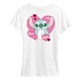 thumbnail image 2 of Disney - Lilo & Stitch - Stitch Heart - Women's Short Sleeve Graphic T-Shirt, 2 of 4