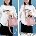 thumbnail image 6 of Small Tote Bag with Zipper Canvas Multiple Pockets Crossbody Bag Stylish Shoulder Bag Casual Satchel Hobo Bag Top Handle Messenger Bag, 6 of 7