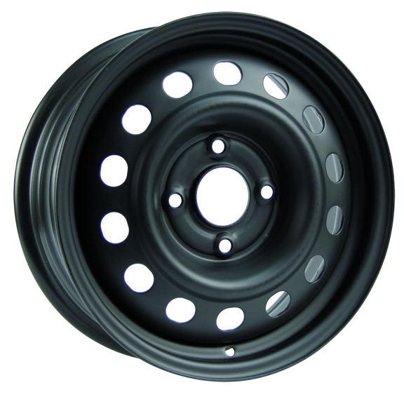 15x6 RTX Black Steel Wheel 4x4.5 (45mm)