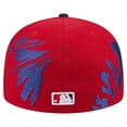 thumbnail image 4 of Men's New Era Red/Royal Philadelphia Phillies Retro Pattern 59FIFTY Fitted Hat, 4 of 6