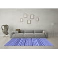 thumbnail image 3 of Ahgly Company Machine Washable Indoor Rectangle Abstract Blue Modern Area Rugs, 2' x 3', 3 of 4