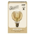 thumbnail image 2 of Feit Electric Original Vintage LED 5W (40 Watts Equiv.) Soft White Light Bulb, G25, E26, Dimmable, 2 of 8