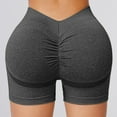 thumbnail image 4 of Women's High Waist Seamless Cycling Shorts - 4.5" Inseam, Nylon-Spandex, Flattering Contours, for Yoga/Fitness/Daily Wear, 4 of 6