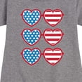 thumbnail image 3 of Instant Message - Retro Sunglasses American Flag - Toddler & Youth Girls Fleece Dress, 3 of 6
