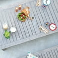 thumbnail image 5 of Cambridge Casual  Surfside Wood Outdoor Rectangular Dining Table Weathered Gray, 5 of 5