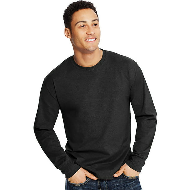 Hanes - Hanes Men's Long-Sleeve T-Shirt, Style O5716 - Walmart.com ...