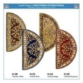 thumbnail image 3 of Minuteman International H-23 Half Round Oriental Fireplace Hearth Rug, Blue, 3 of 6