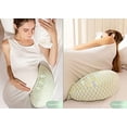 thumbnail image 4 of Almohada de embarazo para mujeres embarazadas, almohada suave para el cuerpo del embarazo, soporte para espalda, caderas, piernas, almohada de maternidad con funda de almohada desmontable y ajustable Rojo Verde, 4 of 5