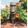 thumbnail image 3 of EMSCO Group Easter Island Head Statue - Natural Bronze Appearance - Made of Resin - Lightweight - 28" Height, 3 of 3