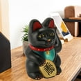 thumbnail image 4 of Chinese Lucky Cat, Battery Operated, Waving Arm, 6 Inches,  Luck Symbol, Safe Plastic Material, 4 of 8