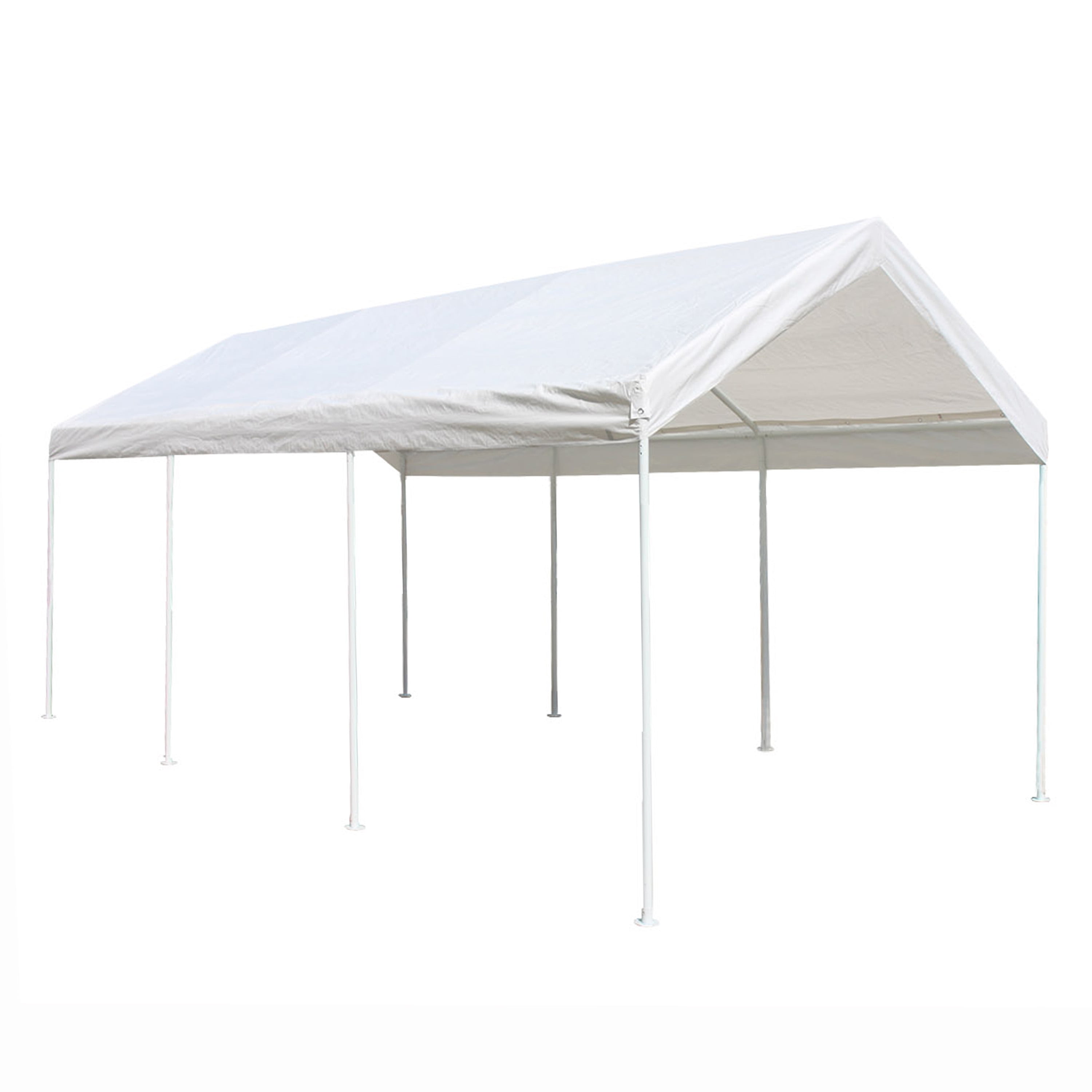ALEKO Shelter Canopy Picnic Gazebo Party Tent Carport 20 x 10 Ft White 