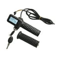 thumbnail image 2 of 36-60V E-Bike Grip Throttle With LCD Display Key Lock Fit Easy Install Handlebar Power Indicator For Electric Bike Scooter Motor, 2 of 6