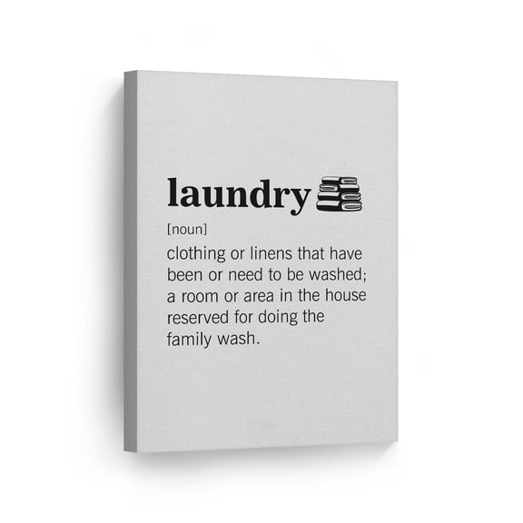 Smile Art Design Noun Dictionary Definition of Laundry Funny Quote Saying CANVAS PRINT Funny Bathroom Sign Laundry Room Room Wall Decor Wall Art Home Decor Ready to Hang Made in USA- 12x8