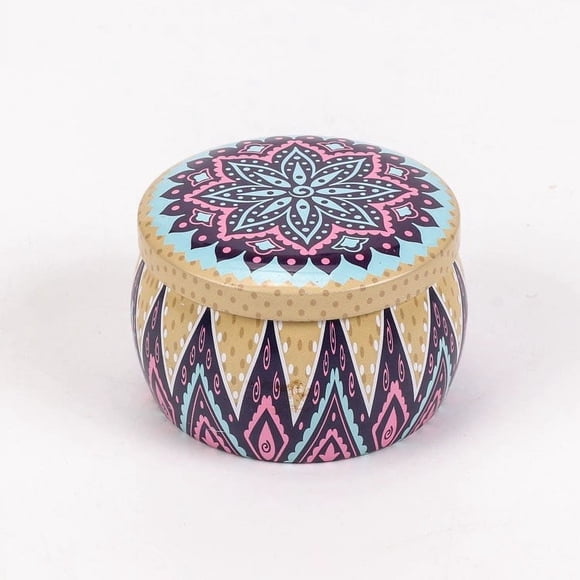 Olla en forma de tambor, tetera de hojalata de color, vela de aromaterapia, olla de hierro de metal, té perfumado con crema de pera, olla grande de panza