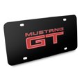 thumbnail image 2 of Ford Mustang GT in Red 3D Black Stainless Steel License Plate, 2 of 6