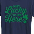 thumbnail image 3 of Instant Message - Just Lucky To Be Here - Women's Short Sleeve Graphic T-Shirt, 3 of 6