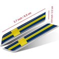 thumbnail image 2 of HSHDLDF Car Styling 3D Aluminum Epoxy National Flag Logo Emblem Sticker Metal Decal Badge Auto Exterior Accessory (Sweden Silver), 2 of 3