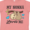 thumbnail image 4 of Inktastic My Nonna Loves Me with Sloth and Hearts Boys or Girls Toddler T-Shirt, 4 of 5