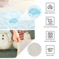 thumbnail image 3 of Yayeee Bath Rug for Bathroom Floor Non Slip Rectangle Fluffy Soft Absorbent Mat, 16"x24", Gray Snowmen, 3 of 7