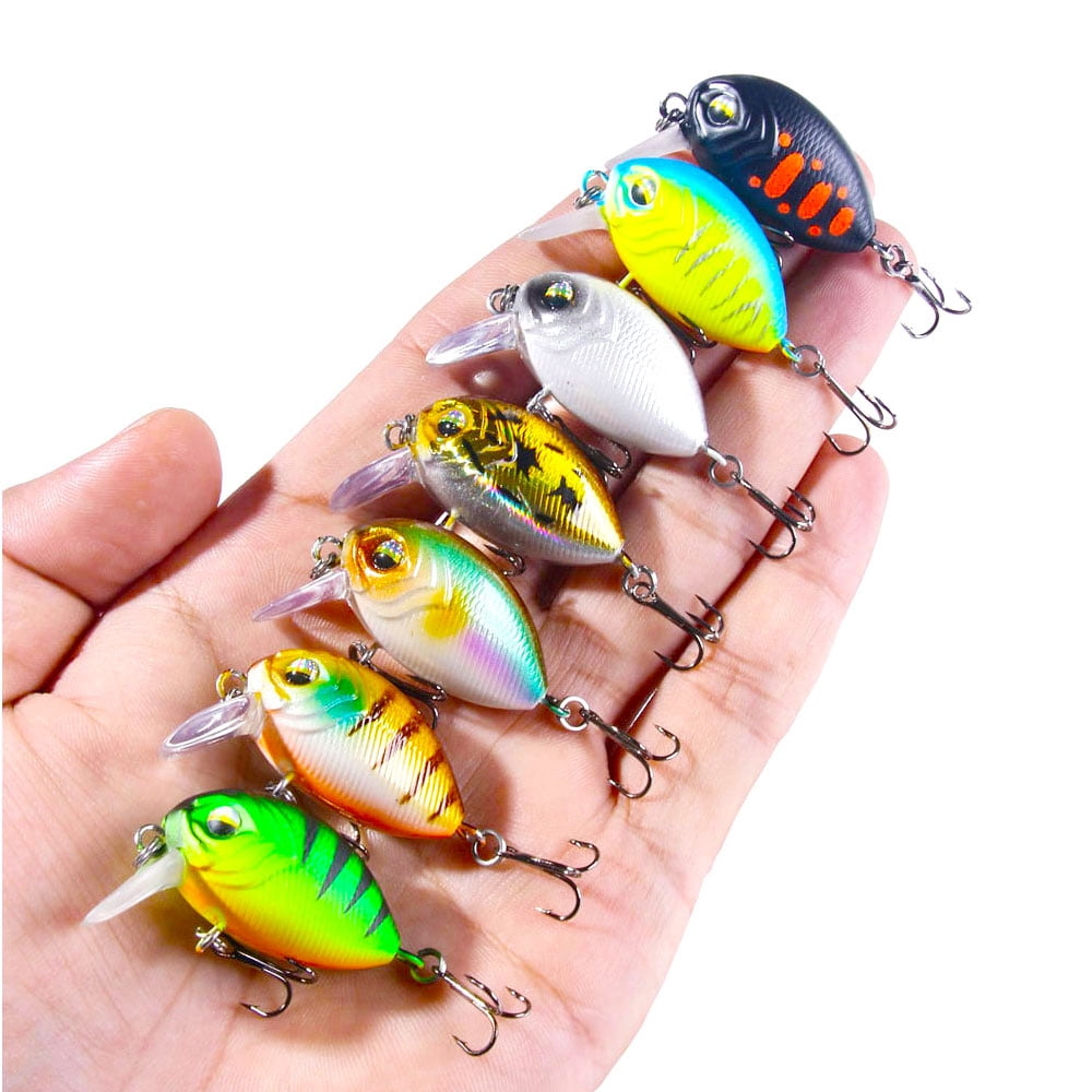 HENGJIA Crankbaits Set Lure Small Crankbaits  Fishing Hard Baits Swimbaits Topwater Lures Kit Fishing Tackle Minnow Vib Set for Trout Bass Perch Fishing Lures