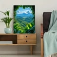 thumbnail image 5 of Tropical Rainforest Mountain View Canvas Art Print/Decorative Painting， Suitable for Living Room， Bedroom， Office， Hotel， and Yoga Studio Decoration., 5 of 8