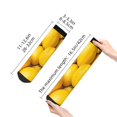 thumbnail image 4 of Pofeuu Ripe Yellow Lemon Print 30cm Socks, Adult Running Hiking Socks for Youth and Adult, 4 of 7