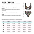 thumbnail image 4 of Kdxio Colorful Geometric Dog Print Women's 2 Piece High Waisted Wrap Spaghetti Strap Summer Swimsuit Bikini Set-XX-Large, 4 of 7