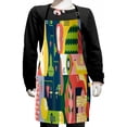 thumbnail image 1 of Fruit Kids Apron, Abstract Modernistic Design Nature Themed Illustration with Food Elements, Boys Girls Apron Bib with Adjustable Ties for Cooking Baking Painting, Multicolor, by Ambesonne, 1 of 2