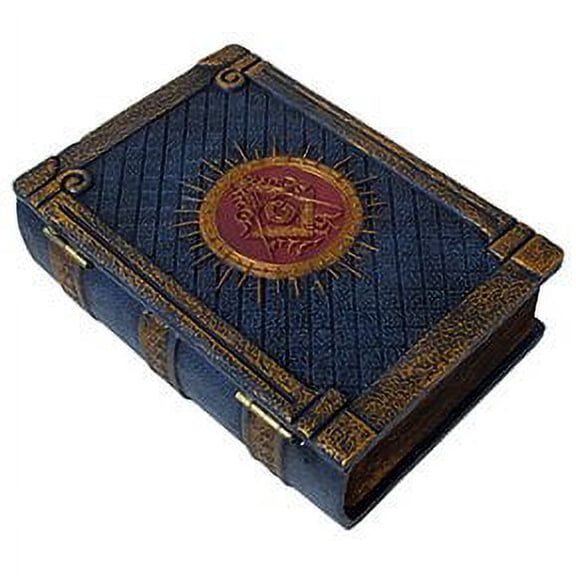 Masonic Symbol Blue Book Box Made of Resin