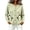 Green, variant on Women's Floral Embroidered Cardigan Button Down Crew Neck Long Sleeve Casual Sweater