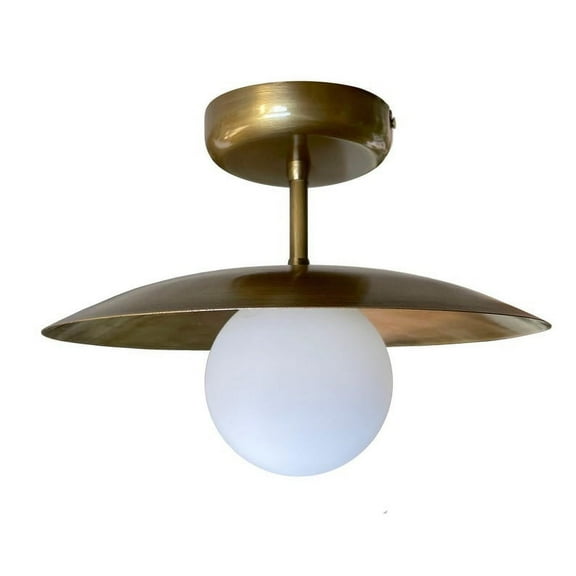 Minimal Flush Mount Ceiling Light Globe Chandelier Brass Mid Centrury Lighting [Mairy]