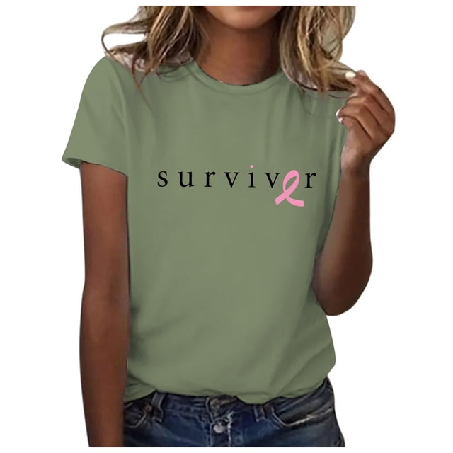 TSADFHJI Hauts Pailletés pour Femmes Noir Mode Décontractée Imprimé Ruban Promotionnel International T-Shirt à Manches Courtes Col Rond TG Vert